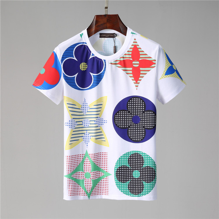 

New Designer T Shirts Mens Clothing Brand Tops Tee Shirt Fashion Summer Tide Braned Letters Printed Luxury Men Shirt Clothing M-3XL K36