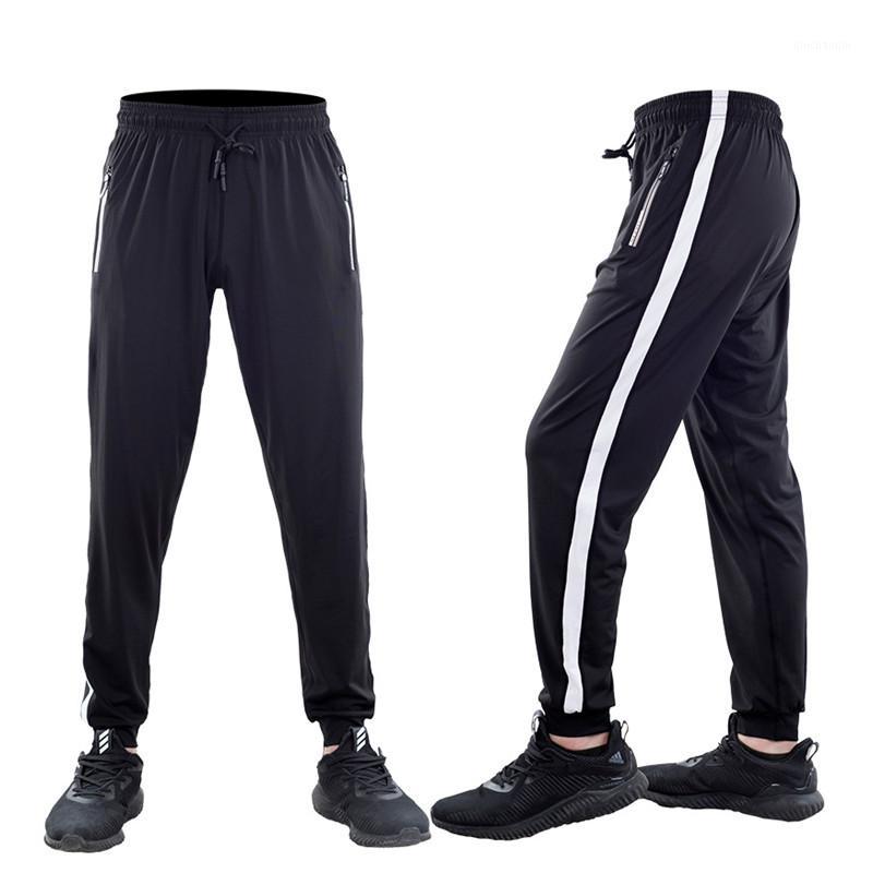 

2020 New models Men Running Pants Black with White Stripe Basketball Jerseys Quick Dry Yoga Sportswear Sport Elastic Fitness Gym1