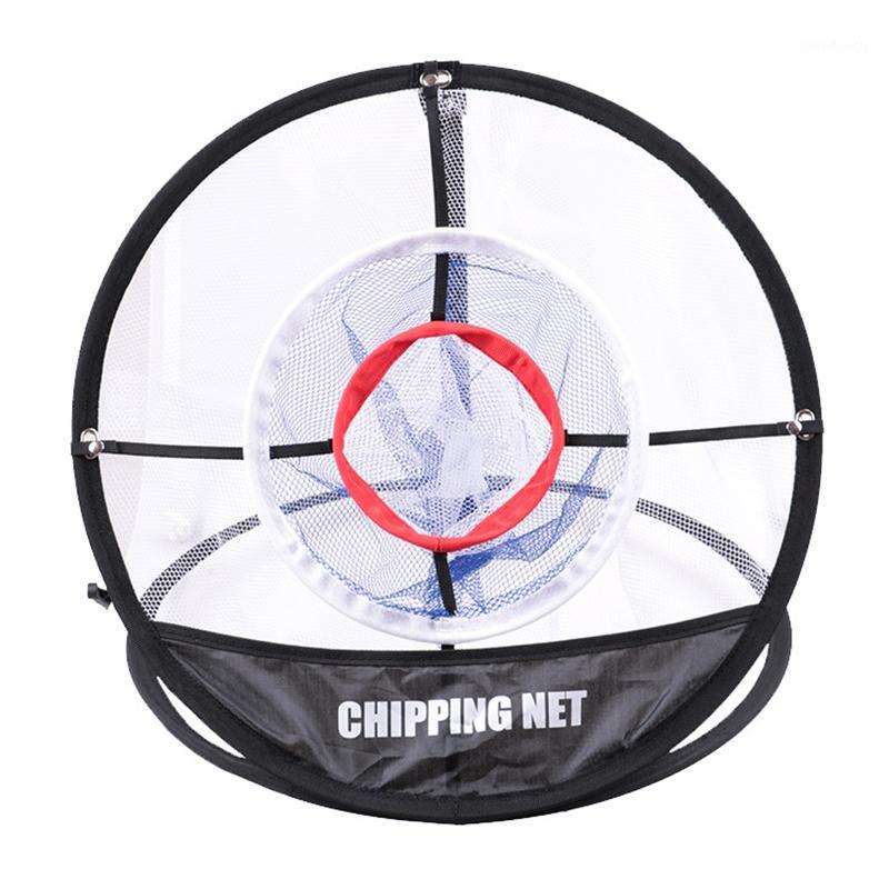

2020 new style Golf UP Indoor Outdoor Chipping Pitching Cages Mats Practice Easy Net Golf Training Aids Metal + Net Equipment fast shipp1