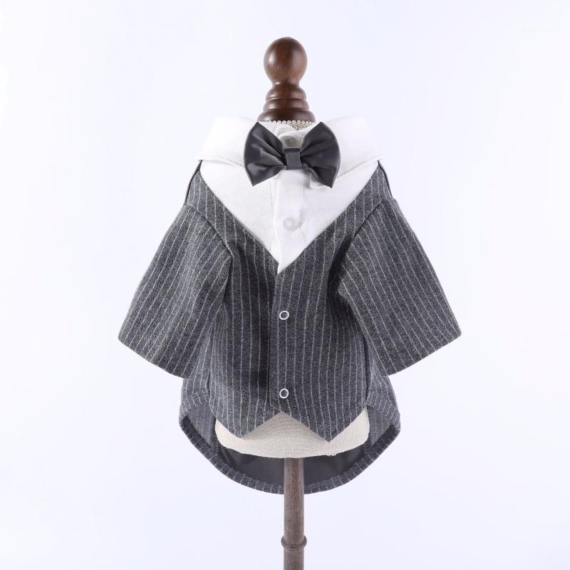 

Dog Wedding Suit Boy Dog Clothes Tuxedo Marriage Pet Clothing Outfit Pomeranian Poodle Bichon Schnauzer Costume Coat Dropship1, Gray