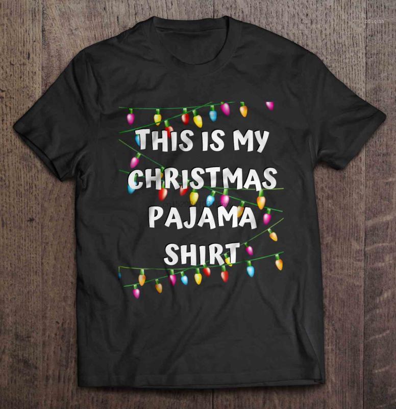 

Men Funny T Shirt Fashion tshirt This Is My Christmas Pajama Shirt Christmas Lights Version Women t-shirt1, Notprint