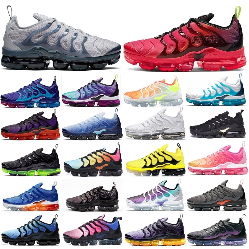 

TN Plus SE Cool Grey Mens Running Shoes Triple Black Hyper Violet Gray Wolf Anthracite Hornets Megatron Aqua Sports Trainers Shoes 36-45, Triple black 36-45