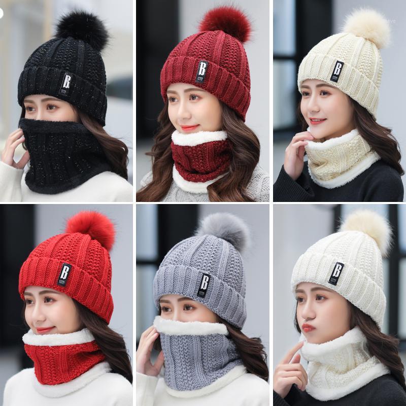 

Hat female winter wild plus velvet warm autumn and winter ladies sweet cute knitted wool hat1