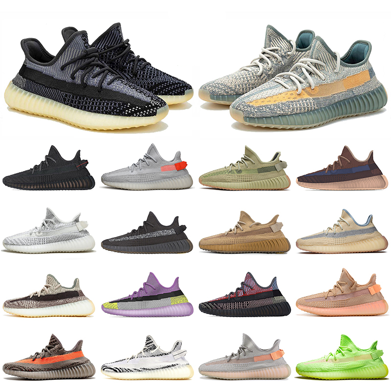 

Wholesale Kanye West Running Shoes Flax Tail Light Sulfur Asriel Israfil Eliada Cinder Reflective mens womens trainers sneakers size 36-46