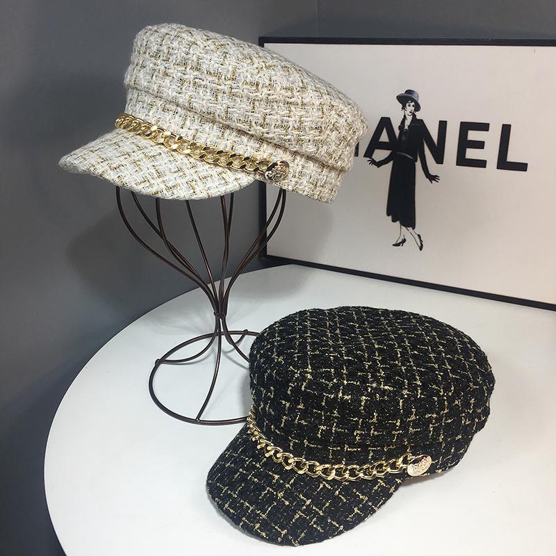 

Navy pull on hat Womens hats 2020 womens visor Resizable berets caps for women bucket hat french Fashion Cap beret women