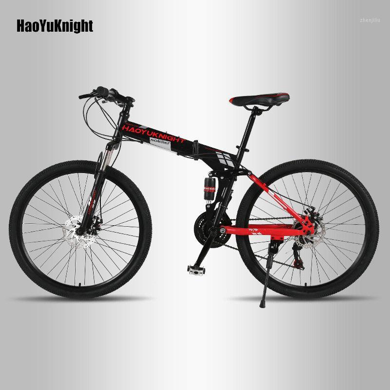 

Bicycle adult damping mountain bike double disc brake one wheel off-road speed bicycle folding mountain bike1