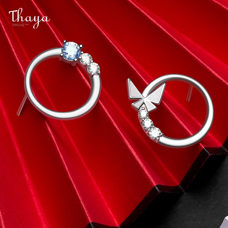 

Thaya Butterfly Design Earring 925 Sterling Silver White Enamel Zircon Earring Style Earrings For Women Fashion Fine Jewelry