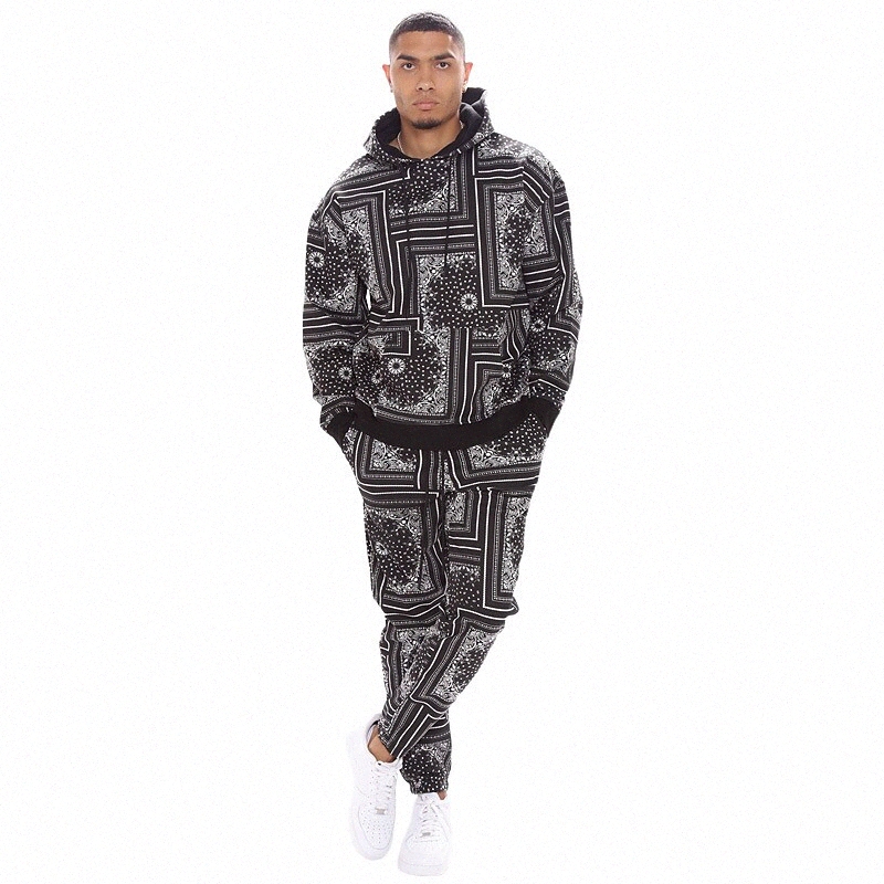 Men's Tracksuit Sweatsuit Bohemian Style Graphic Casual Daily Holiday Casual Big and Tall Hoodies Sweatshirts Black 17bD#-image-754691209