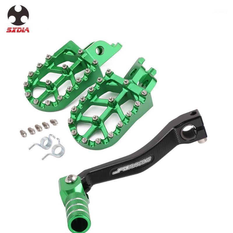 

For KX250F 2006-2020 KX450F 2009-2020 KX 250F 450F Gear Shift Lever Foot Pegs FootPegs Footrests Pedals Kit Set1