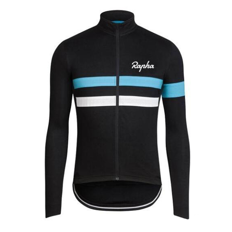 

Hot New autumn cycling clothing Long Sleeves Rapha Cycling Jerseys racing bicycle Shirt Comfortable Breathable Bike Wear L0701, Black