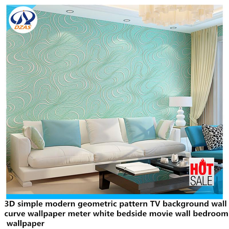 

3D simple modern geometric pattern TV background wall curve wallpaper meter white bedside movie wall bedroom DZAS-LQ wallpaper, Brown