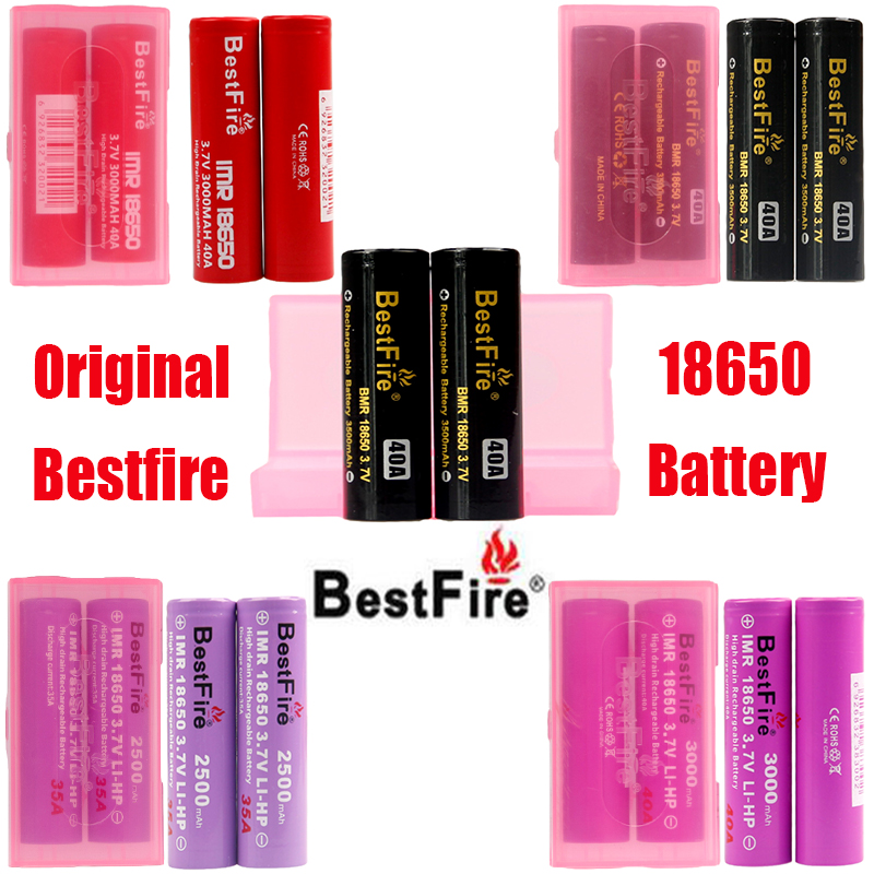 

Original Bestfire IMR BMR 18650 Battery 2500mAh 3000mAh 3100mAh 3200mAh 3500mAh 35A 40A Rechargeable Lithium Vape Batteries 100% Authentic