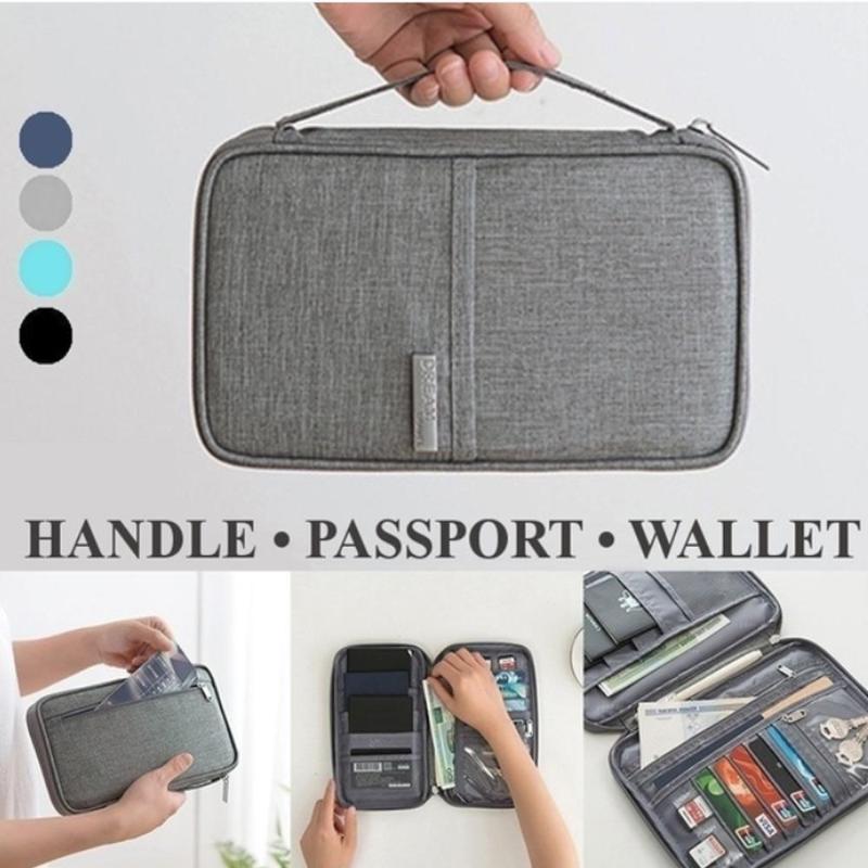 

Waterproof Handbag Travel Wallet Cash Multi-Card Storage Pack ID Card Package Passport Package Zipper Organizer