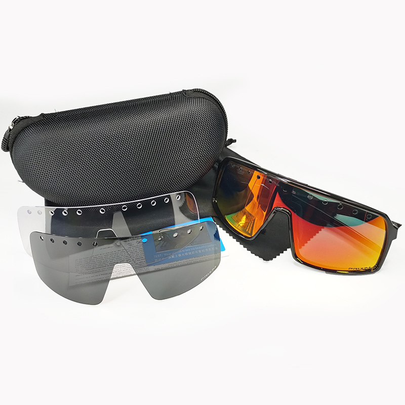 

Brand Cycling Sunglasses Bike Bicycle Eyewear Cycle Glasses Suitable Road Mountain Black Polarized lens UV400 Fashion outdoor Sport goggles Model 9406
