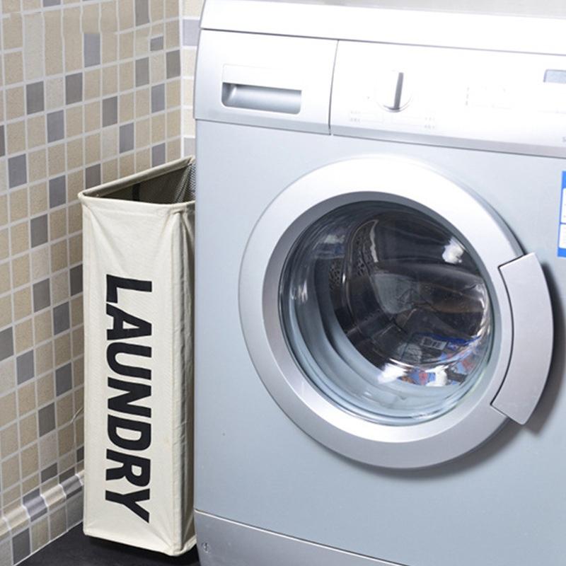

Aluminum Frame Laundry Basket Can Be Folded Dirty Clothes Dirty Clothes Basket Tall Thin Laundry With Brake Function