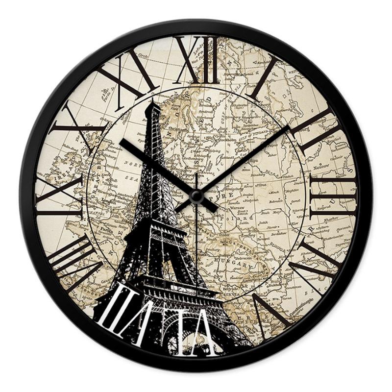 

Vintage Silent Wall Clock Plastic Digital Large Electronic Clock Movement horloge murale Big Wall Watches Home Decor 50ZB0019