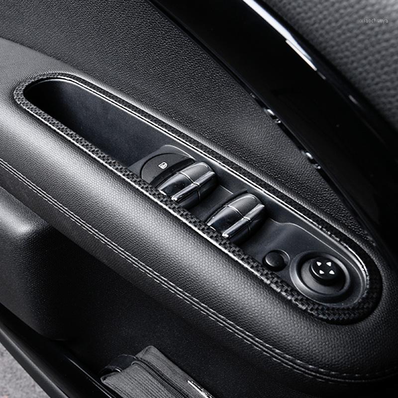 

4pcs Car Door Interior Window Control Panel Cover Sticker for Mini Cooper Countryman R60 2011 2012 2013 2014 2015 2016 Styling1