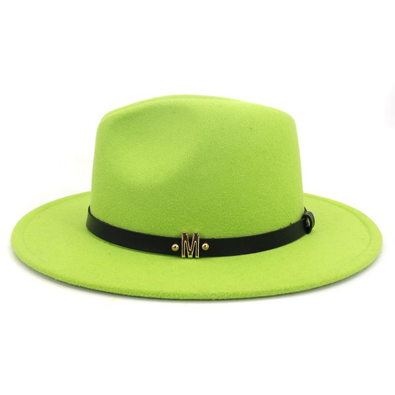 

men hats solid color band belt classic simple women hats autumn winter vintage jazz caps fascinator formal winter men hat, Blue