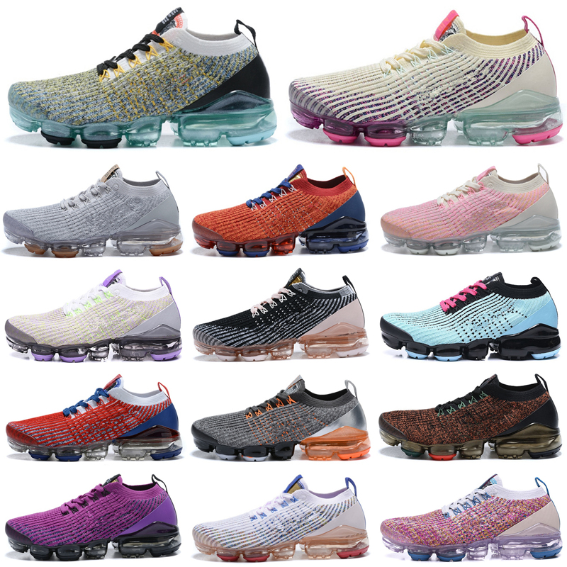 

New Fly 3.0 Mens Designer Running Shoes 2019 Knit Women Triple White Black Grey Blue Purple High Quality Outdoor Sport Trainers Sneakers, P16