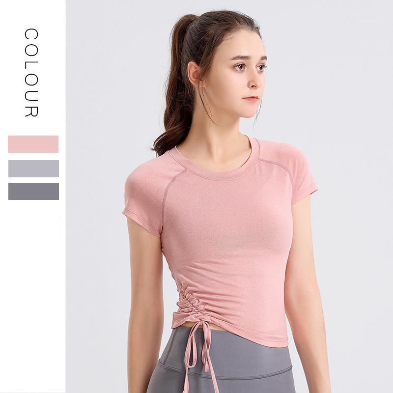 

Women' Fashion Quick-drying Breathable Gym Running Training T-shirt Stretch Tight Crop Top Gym Yoga Sweatshirt Vital Seamless1, Pink