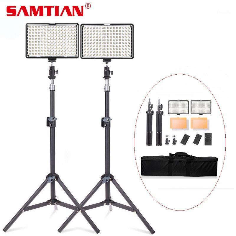 

SAMTIAN Video Light 160PCS Panel Light studio Dimmable 5500K With Tripod For Camera Studio Photographiy Ligthing LED1