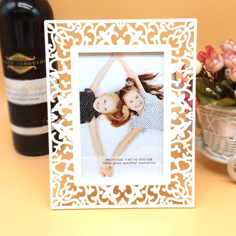 

Ivory White Photo Frame For Desk, Kid Baby Photo Frame Decoration For Family's Livingroom & Wedding Table Decoration