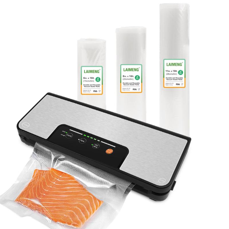 

YUMYTH Vacuum Sealer with BPA-Free Storage Vacuum Bags Household Sealer Packaging Machine Sous Vide Bags RollsT290