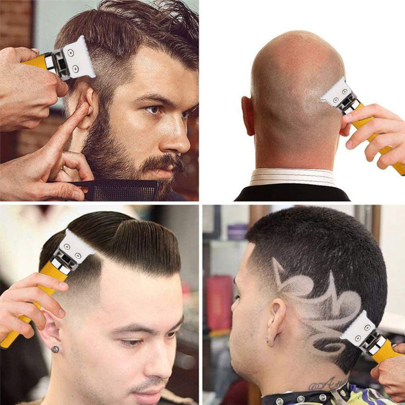 

Professional Hair Clippers Men T-Blade Beard Trimmer Barber Grooming Cordless