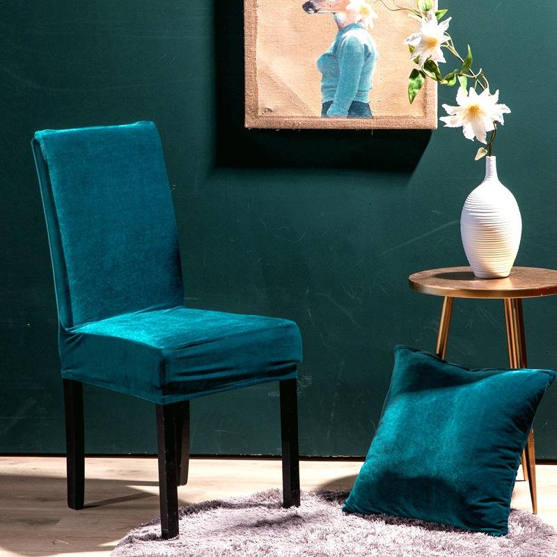 

Chair Cover Stretch Extensible Dining Chair Cover Elastic Slipcovers Covers For Dining Room Kitchen Wedding Banquet Hotel