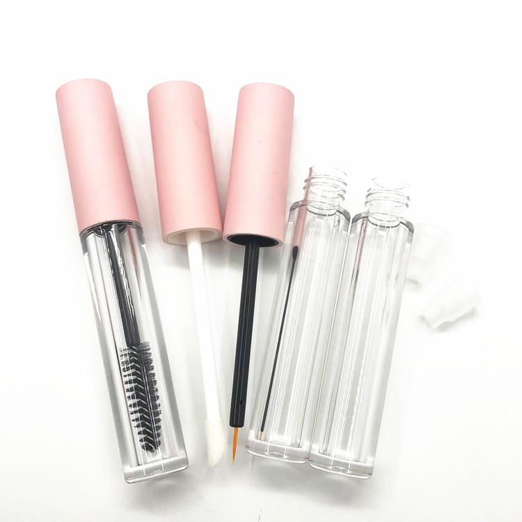

3ml Matte Pink Lid Lipgloss Containers Eyeliner VE Growth Liquid Refillable Bottle Eyelashes Cream Mascara Tube Lip Gloss Bottle