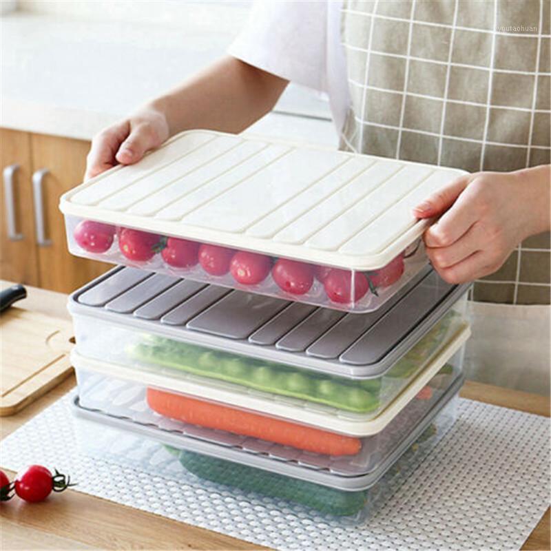 

Refrigerator Fruit Storage Box Container Lid Sealed Fresh Organiser1