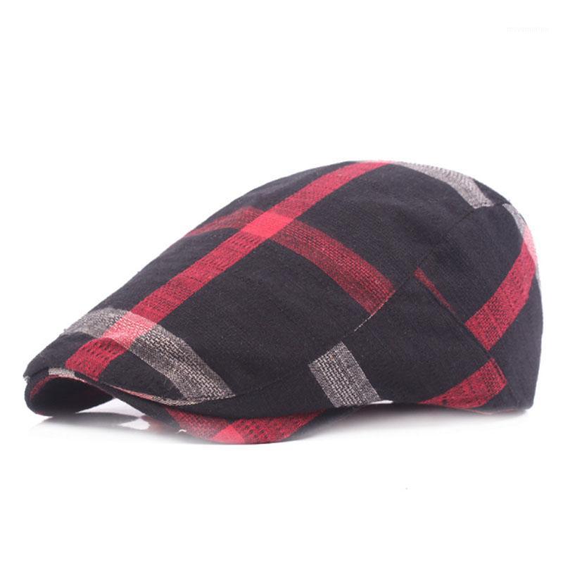 

Classic Englad Style Plaid Berets Caps For Men Women Casual Unisex Sports Caps Cotton Berets Hats Boina Casquette Flat Cap1
