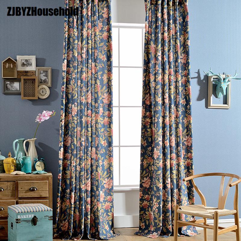 

Modern High Quality Flowers Contracted Terylene Printed Fabric Curtain Window Screen Curtains for Living Dining Room Bedroom, Tulle