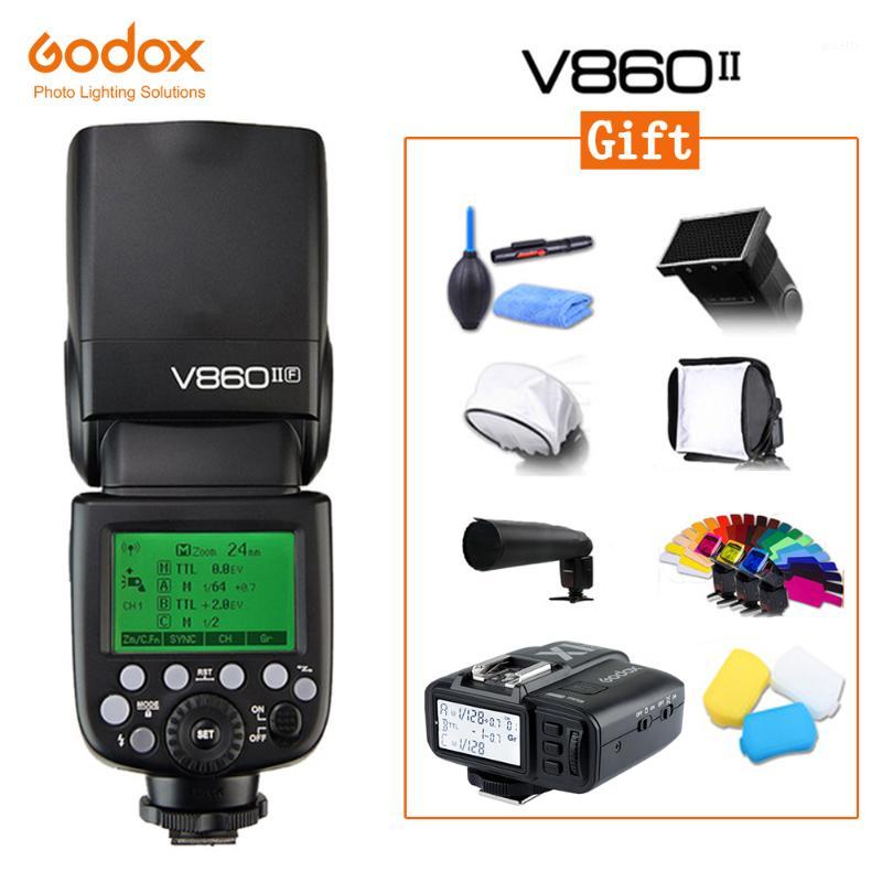 

Godox V860II GN60 i-TTL HSS 1/8000s Speedlite Flash w/ Li-ion Battery + X1T Flash Transmitter for Fuji1