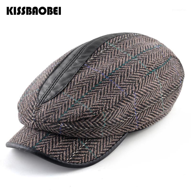 

Beret Cap For Men Winter Hat Women Vintage Berets Casual Flat Caps Gorros Mujer Fashion Octagon Gatsby Newsboy Hats Men Bone1, Brown