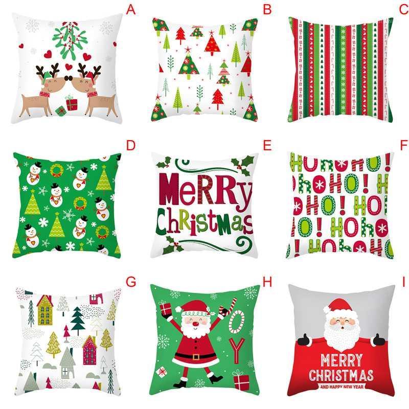 

Santa Claus Tree Cushion Cover Christmas Ornament 2020 Xmas Gift New Year 2021 Merry Christmas Decorations For Home Reindeer1
