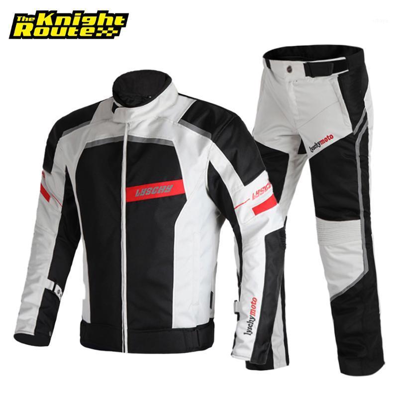 

LYSCHY Autumn Winter Motorcycle Jacket Pants Suit Waterproof Motorbike Riding Moto Jacket Motorcbike Cold-proof Protective Gear1