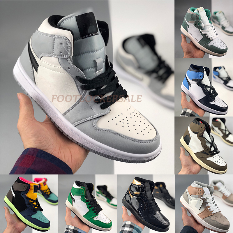 

High Quality Jumpman 1 1S Mens Basketball Shoes Mid Smoke Grey Dack Mocha Bio Hack Low UNC Paris Womens Sports Sneakers Trainers j1, 30