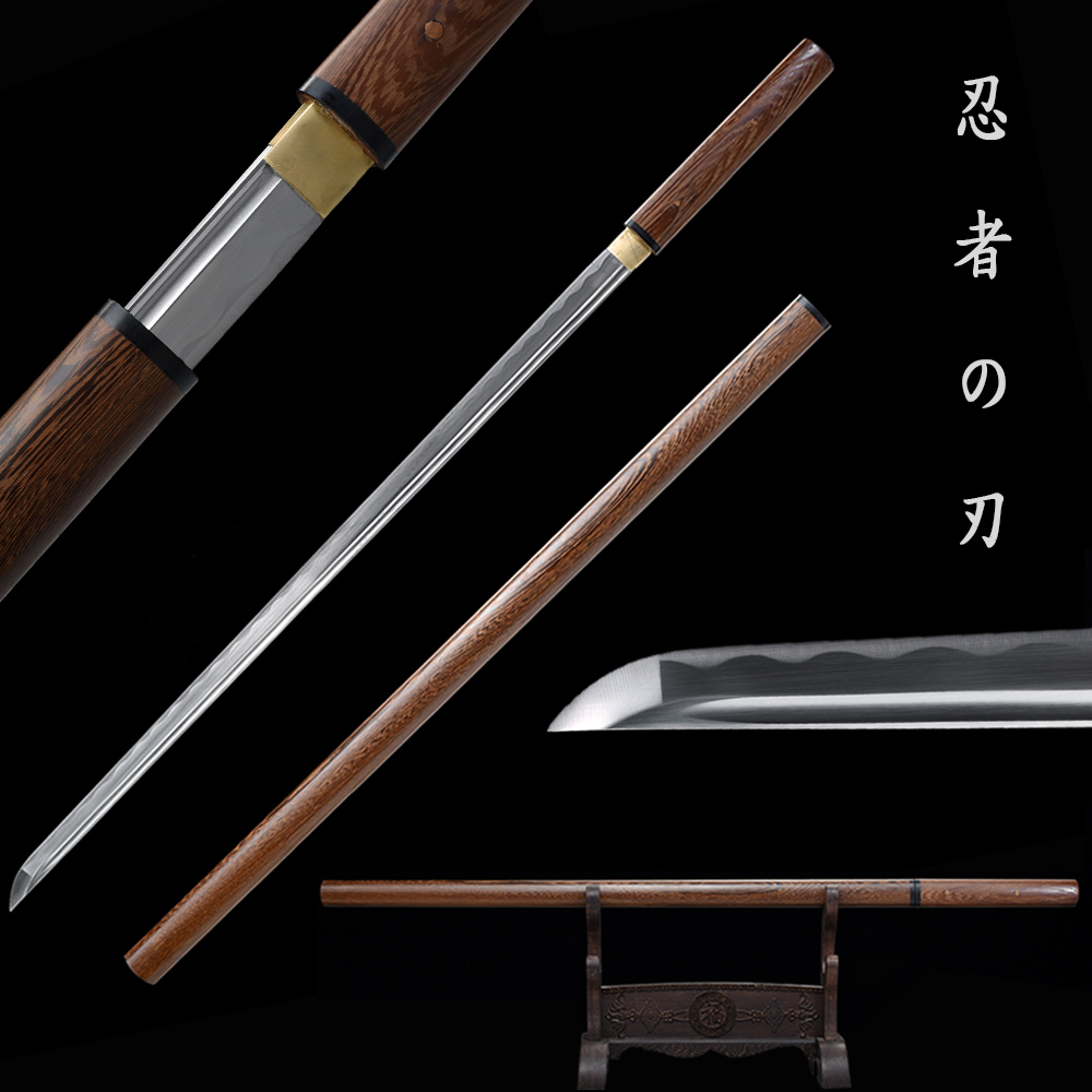 

Real Katana 1060 Carbon Steel Rose Wooden Sheath Full Tang Blade Razor Sharp Ready For Cutting-Ninja Swords 201125