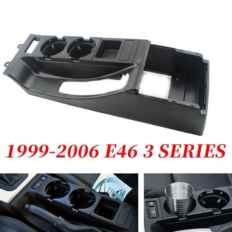 

3Pcs/Set for- E46 3 SERIES Black Center Console Trim Base & Cup Coin Storing Holder1