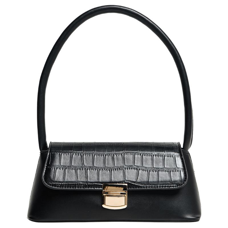 

Totes Bags Women Large Capacity Handbags Women Pu Shoulder Messenger Bag Female Retro Daily Totes Lady Baguette Handbags, Black