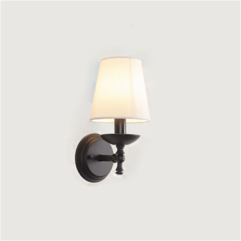 

2021 New Vintage American Rural Retro Decoration Lamps and Bedroom E14 Bulb of the Corridor Simple Cloth Cover Wall 2 2ojj