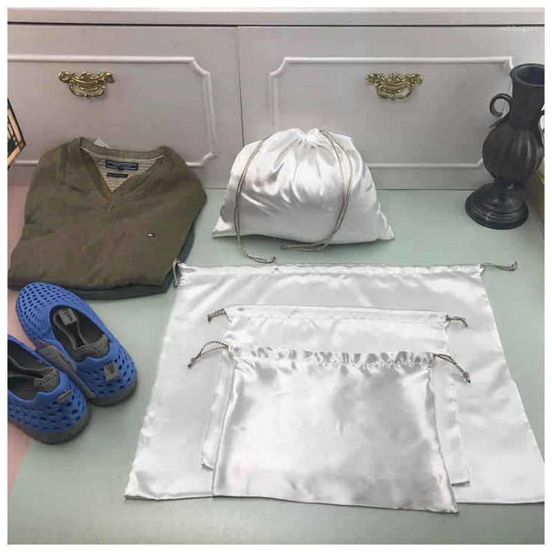 

bag dust bag Anti-dust pocket Drawstring custom Environmental storage clothing shoe storage Satin silk1