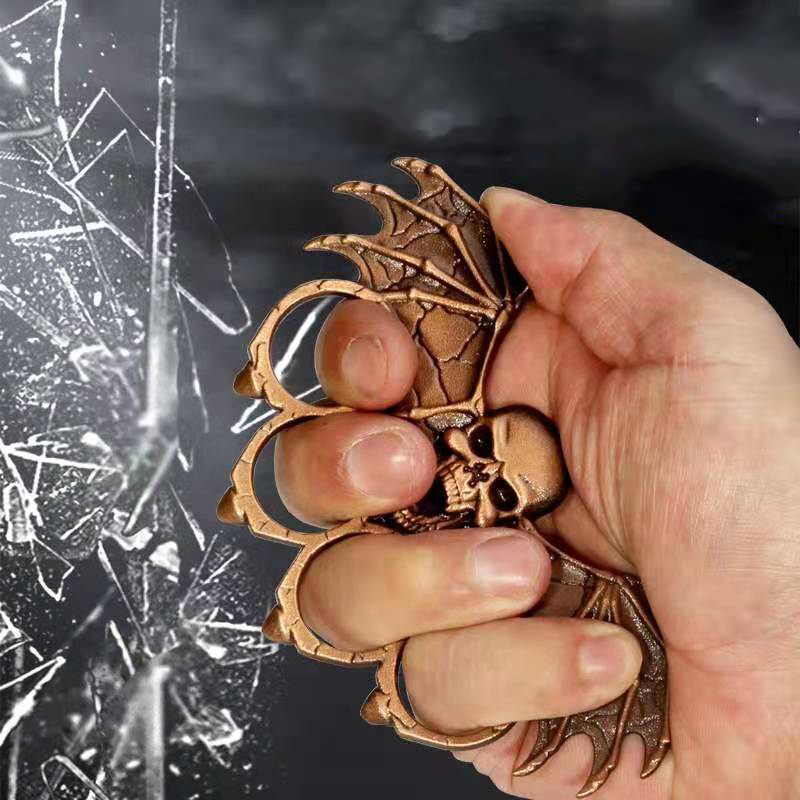 

123 Alloy finger tiger four-finger self-defense weapon two-finger escape hand support aluminum alloy self-defense equipment hot sale