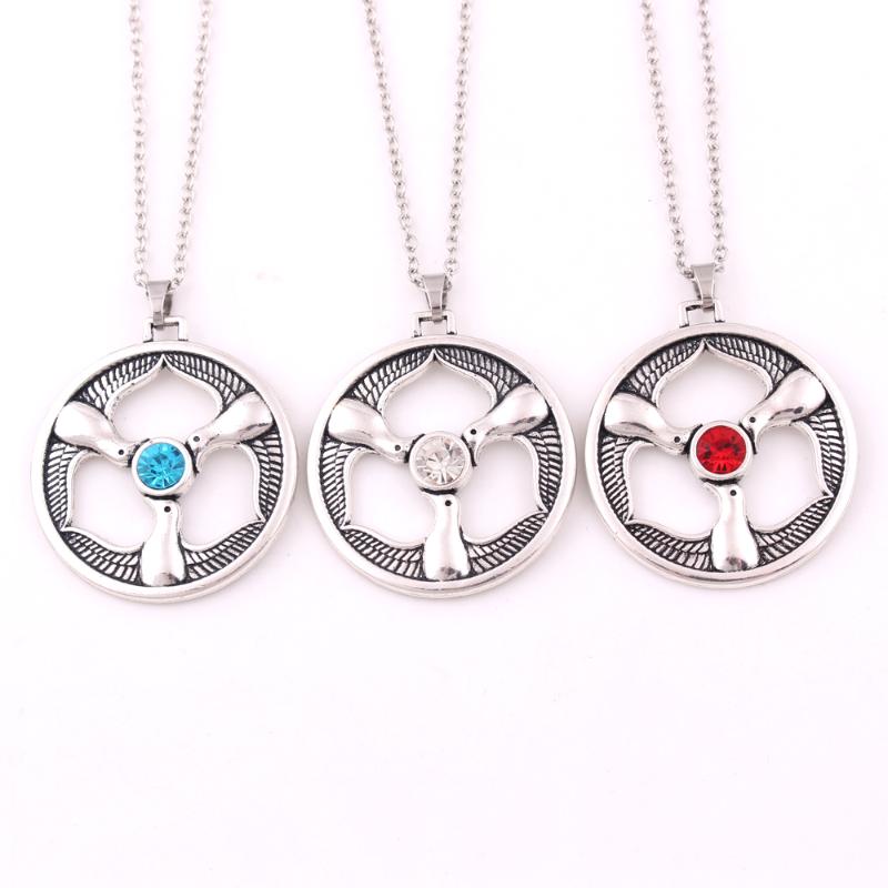 

Rhiannon Three Birds Pendant Welsh Goddess Birds Crystal Religious Amulet Cross Chain Necklace