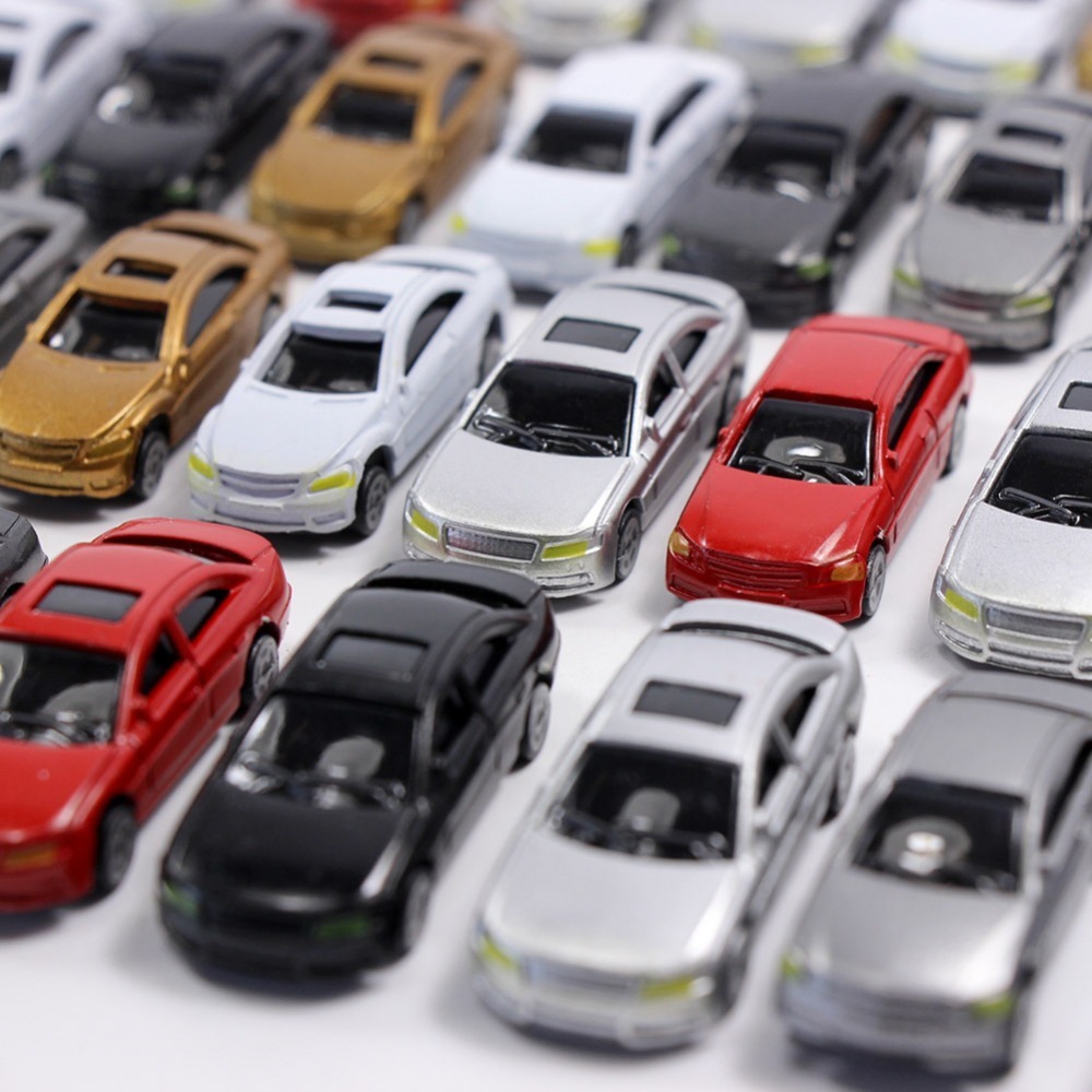 

50pcs Model Car 1:87 HO Scale Building Train Scenery C100 LJ200928