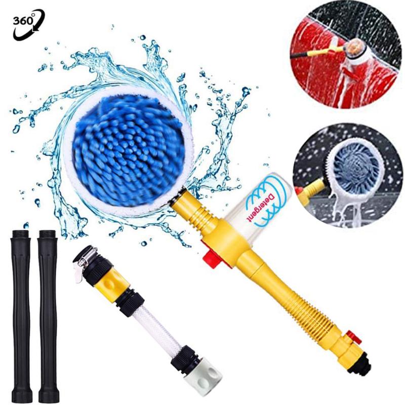

Car Wash Brush, Car Cleaning Kit, 360° Spin Mop, Garden Hose Spray Nozzle Spray Gun For Home Cleaning & Garden Use