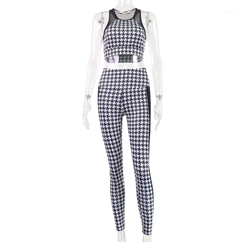 

CXUEY Mesh Yoga Set Women Sportswear Fitness Suit 2020 Workout Clothes for Women Running Gym Set Active Wear Tracksuit Ins1, Black