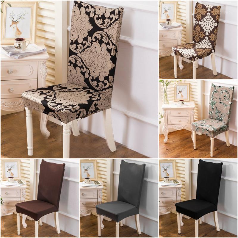 

Chair Cover Stretch Elastic Slipcovers Seat Chairs Protector Hotel Restaurant Dining Wedding Banquet Ining #EW1