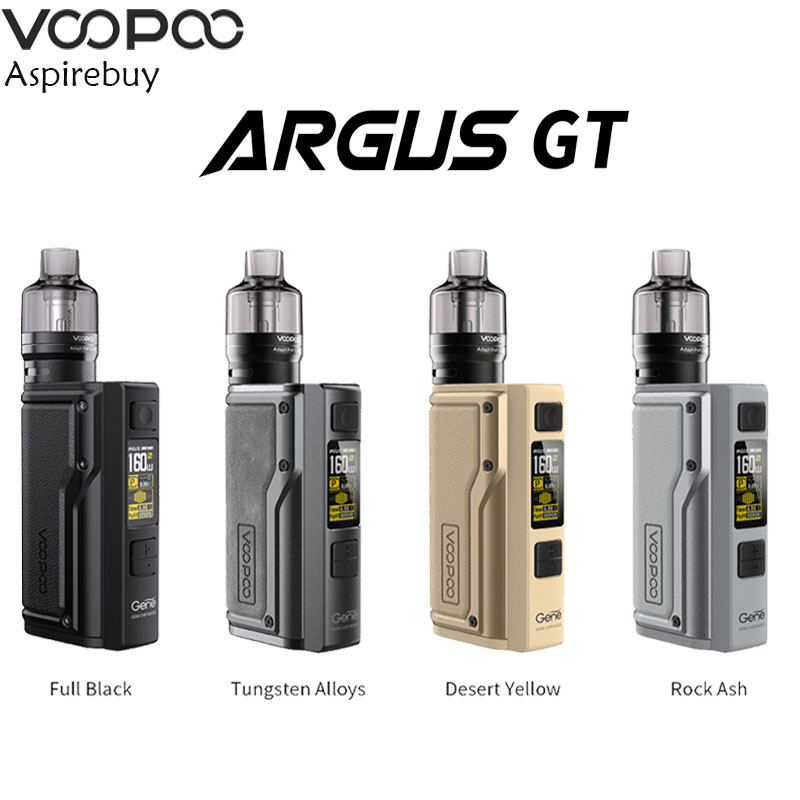 

VOOPOO ARGUS GT Kit 160W Output Dual 18650 Battery with 4.5ml PnP Pod Tank Competible with all PnP Coil VM5 VM6 Authentic, Standard edition